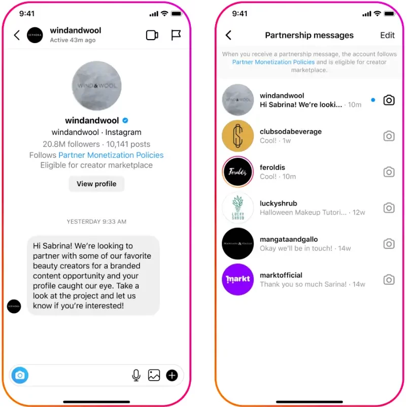 Rozšírenie Instagram Creator Marketplace do nových krajín