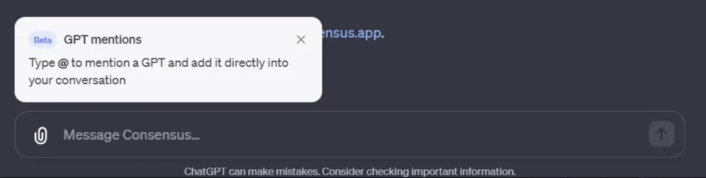 OpenAI GPT mentions – interact with multiple AI models in one chat