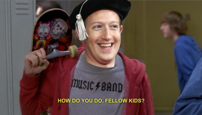 User scrolling through Facebook 2025 changes on feed